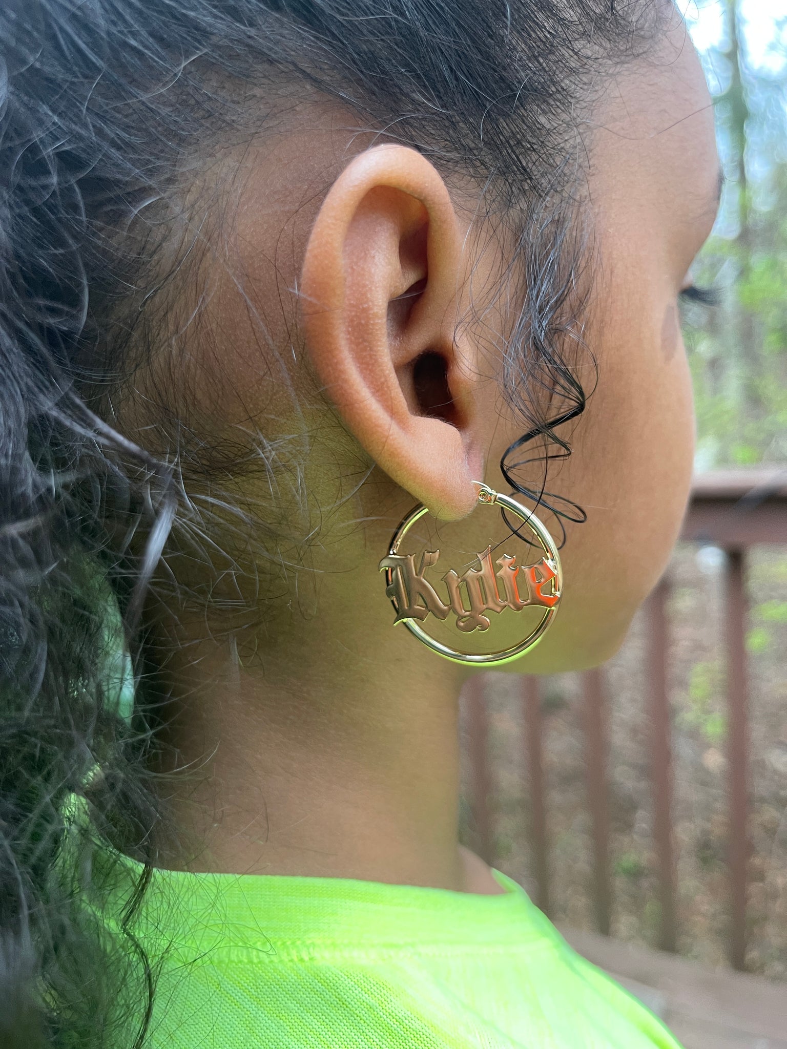 Mini Hoop Custom Earring