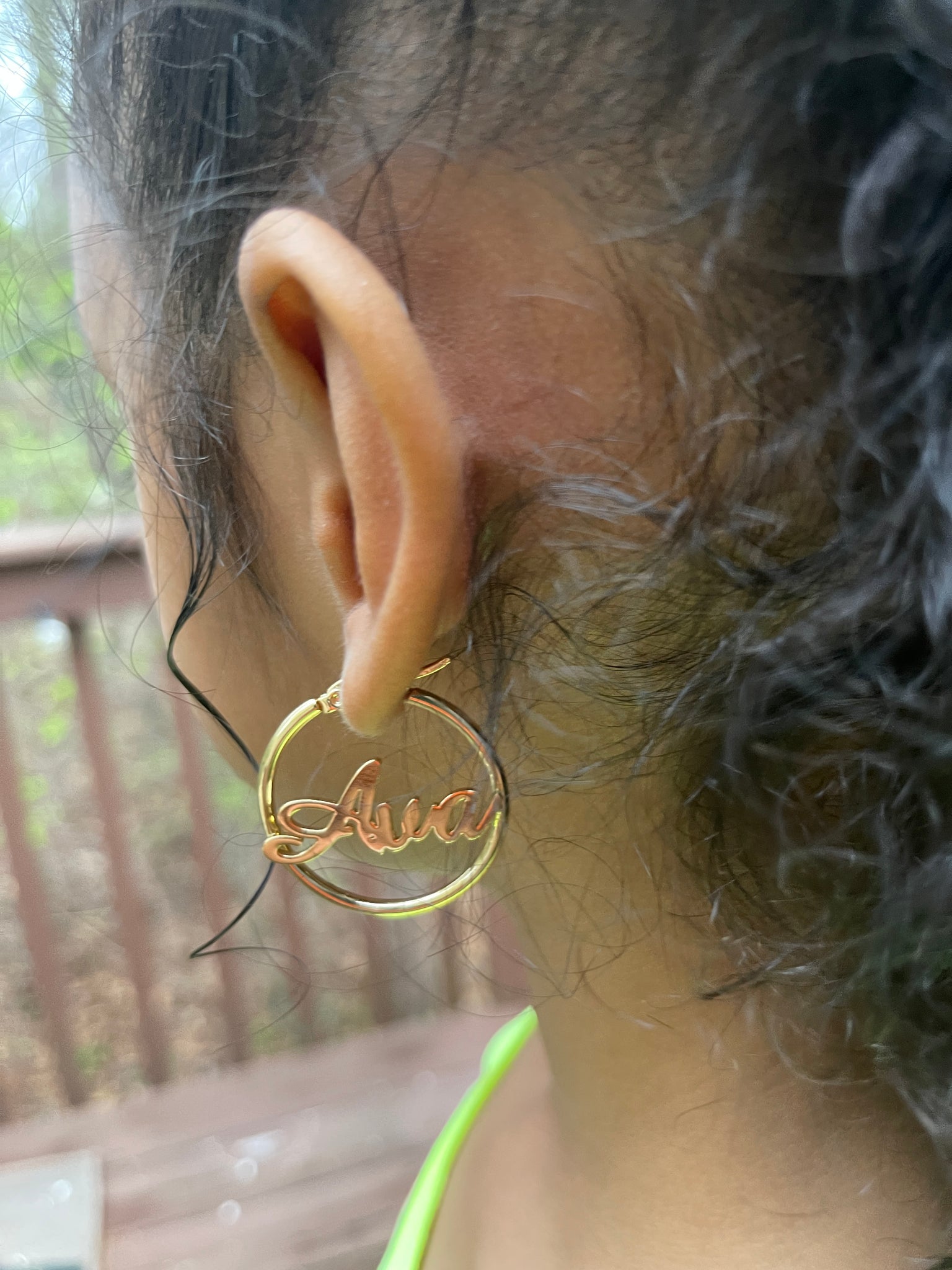 Mini Hoop Custom Earring