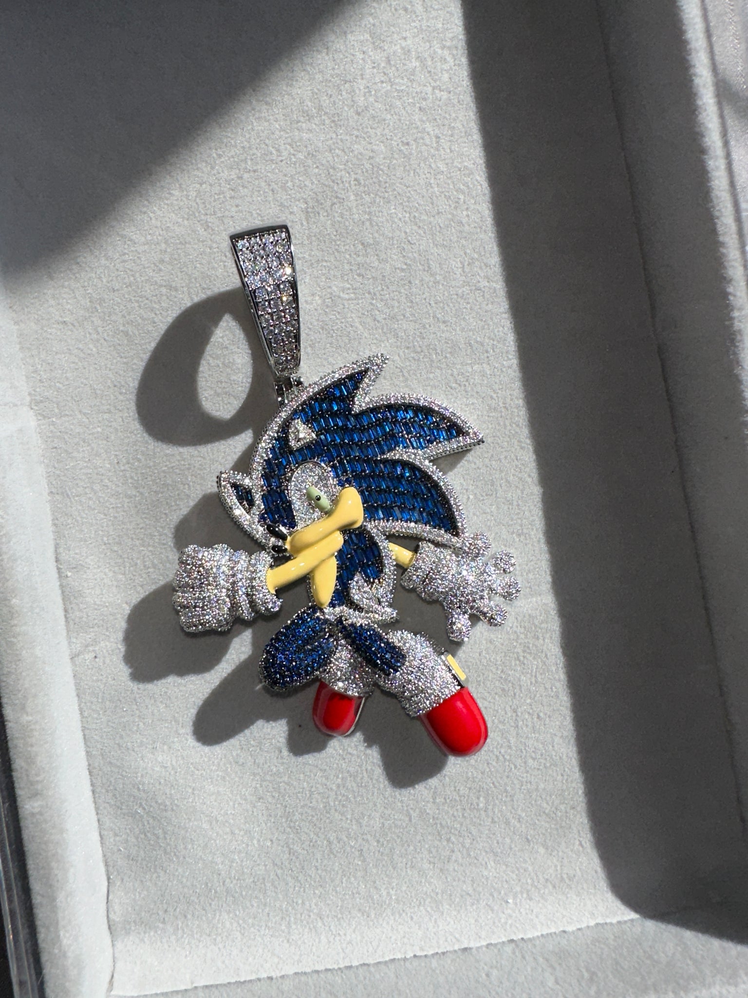 Sonic Iced Out Pendant (Ships Next Day)